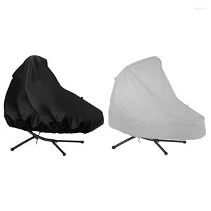 Chair Covers 2022 Outdoor Hanging Chaise Lounge Cover Waterproof Patio Curved Steel Stand Hammock Lounger Swing
