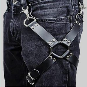 Gürtel für Männer und Frauen, Oberschenkel, Bein, Ledergeschirr, schwarze Hose, Strumpf, Dessous, Bondage, verstellbarer Unix-Strumpfband-Körper