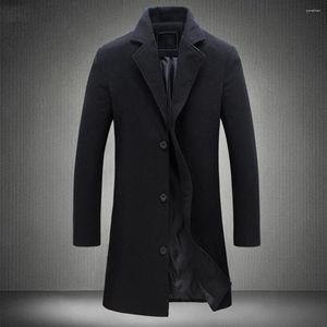 Męskie okopy płaszcze swobodne męskie kurtka przytulna płaszcz przyciągający wzrok samotny płaszcz. Łatwe zużycie
