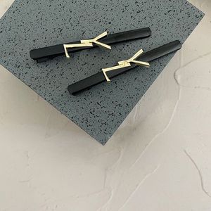 Mode Luxus Haarnadel Buchstabe Y Designer Haarnadeln Goldene Splitter Frauen Haar Clips Elegante Frauen Designer Schmuck Frauen Zubehör