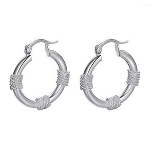 Hoop oorbellen klassieke hoogwaardige bruiloftsfeestcadeaus AE264 Zilveren kleur voor vrouwen groothandel mode sieraden stuurwiel