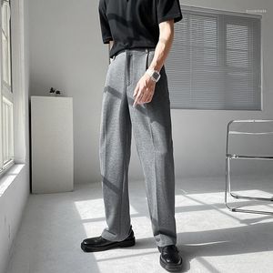 Calça masculina calça de calça de calça solteira de calças longas casuais homem coreano streetwear de rua coreano