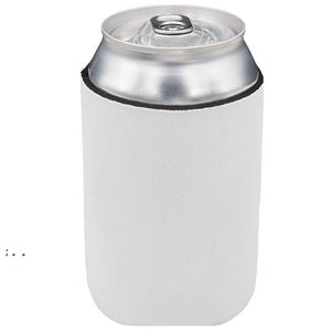 Neopren süblimasyon Beyaz boş fincan tutucu 12 oz için soğutabilir ısı transferi Diy aşçı kapağı bira su şişeleri için deniz rrb16226