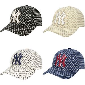 Old Fashionble Yankee Team Ny Flat Tongue Cappello per uomini e donne Lo stesso cappello da baseball a stampa completa