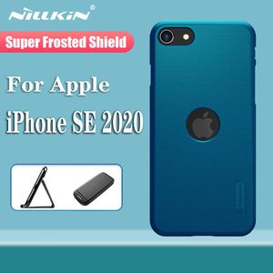 Mobiltelefonfodral för iPhone SE 2020 SE2 SE 2 Fall Cover Nillkin Super Frosted Shield Plastic Hard Phone Falls för iPhone SE 2020 W221012