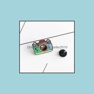 Pins Brooches Customized Vintage Camera Enamel Pins Retro Jewelry For Women Men Cartoon Luxury Cute Wholesale Badge Hard Bk Pin Bro Dh9Yo