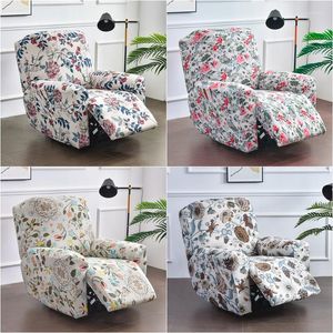 Chair Covers Pastoral Print Recliner Sofa Cover Lazy Boy Relax Elastic Spandex Massage Slipcover Lounge Armchair