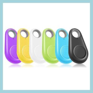 Andra husdjurstillbehör Pet Loss Device Smart Bluetooth Water Drop Anti-L-Loss Finder Tracker Two-Way Key Chain Mobile LEVERING 2022 H DH83P