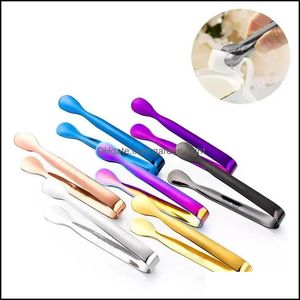 Other Bar Products Ups Stainless Steel Bar Cube Clip Ice Tong Bread Food Bbq Clips Barbecue Clamp Tool Kitchen Accessories Drop Deli Dhacd