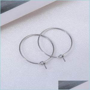 Stud Stud 600st Sier Plated Wine Glass Charm Rings /Earring Hoops 25x21mm fynd Partihandel smycken gör att hitta 13 j2 dropp deli dhfjh