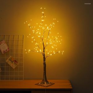 Night Lights 150LED Simulation Tree Light Bedroom Decoration White Birch Battery Interior LED Lamp