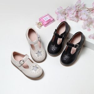 Flache Schuhe 2022 Mädchen Basic Mary Janes Teenager Kinder Flats Kleinkind Anti-Slippery Casual Kinder Shiny Start Leder