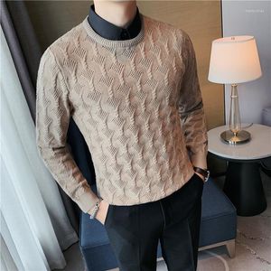 Erkek Sweaters Sonbahar Men Sweater Japon Harajuku Vintage Pullovers Hip Hop Moda Çift Örme Erkek Yüksek Sınıf Gömlek