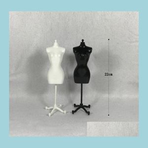 Mannequin 4pcs 2 Czarna biała manekin żeńska na lalkę/ potwór/ ubrania