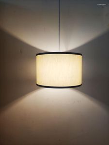 Kolye lambaları Nordic Modern Basit Kumaş Kumaşları Mutfak Yemek Bar Masa Adası Apartman Evi Kapalı Lamba Avize