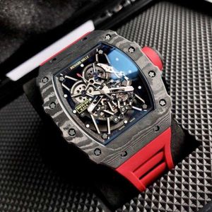 Rm35-02 Automatic Mechanical Movement Sapphire Mirror Imported Rubber Strap Fold Buckle