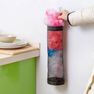 Clothing Storage Kitchen Garbage Bag Hangable Transparent Mesh For Convenient With A Practical Handle