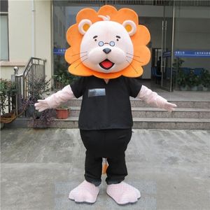 Mascotte di leone professionale costumi peloso in costume da peloso Halloween Fursuit Cartoon Party Game Dress Outfit Dimensioni per adulti
