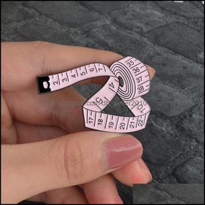 Pins Brooches Customized Band Tape Funny Fashion Hard Enamel Pin Brooch Pink Green Clothing Cartoon Jewelry Accessories New Men Wom Dhnht