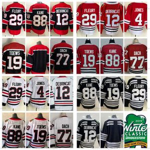 Jersey 2021 Ters Retro 29 Marc-Andre-Andre Fleury Hockey'Nhl''''''Seys 77 Kirby Dach 19 Jonathan Toews 88 Patrick Kane 12 Alex Debrincat 4 Seth Jones