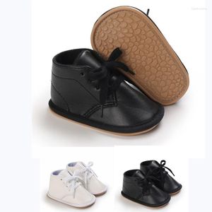 Erste Wanderer Mode Babyschuhe Jungen PU Leder Gummisohle Rutschfeste Kleinkind Mokassins Casual Mädchen Kinder Krippe