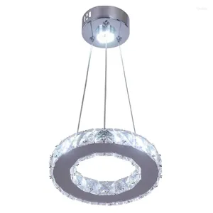 Kronleuchter Moderne Kristall-LED-Kronleuchterlampe/Beleuchtungskörper Kreislichtdurchmesser 200 mm Anhänger