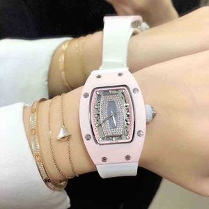 Business Leisure Rm07-01 Fully Automatic Mechanical Watch Powder Ceramic Case Tape Fashion Female