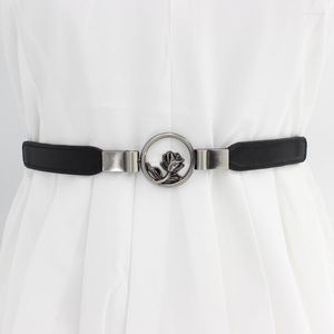 Belts Fashion PU Leather Elastic Wide For Women Stretch Thick Waist Belt Dress Plus Size By Beltoxfine Lazy BeltBelts