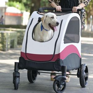 Capas de assento de carro para cachorro carrinho de estimação personalizado para cães médios e grandes gatos dobráveis ​​Pastando bagagem portátil SafeLarge com capacidade