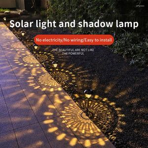Solar Lawn Lamp Garden Patio dekoration utomhus vattent￤tt rostfritt st￥l LED -ljus sensor innerg￥rd dekor golv