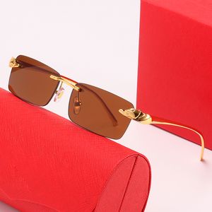Designer Sun Glasses Womens Solglas￶gon nyanser Rensar linsglas￶gon Rimless Solglas￶gon vintage glas￶gon damer glas￶gon optisk carti lunett solglas￶gon f￶r kvinna