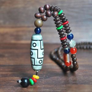 Beaded Necklaces The Latest Version Of Long Buddha Bead Necklace Wholesale National Characteristics Sweater Chain Autumn And Winter Dhkux