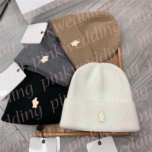 Weiche Wolle Hut Designer Beanies Hut Männer Männer warmes Schädelkappen Modedruck Winter Strickhüte