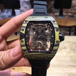 Luxury Mens Mechanical Watch Business Leisure RM50-27-01 Hela automatiska kolfiberband Fashion Swiss Movement Wristwatches
