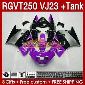 & Tank Fairings Kit For SUZUKI RGVT250 RGV-250CC SAPC 1997-1998 Bodys 161No.157 RGV-250 RGV250 VJ23 RGVT-250 1997 1998 RGVT RGV 250CC 250 CC 97 98 ABS Fairing purple stock