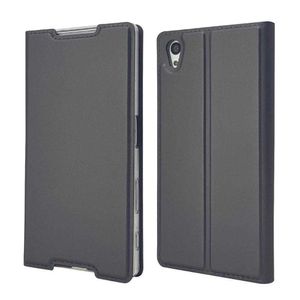 Mobiltelefonfodral Ultra Thin Magnet Leather Flip Case för Sony Xperia XZ XZ1 XZ2 XZ3 Z5 Compact Premium XA XA1 Plus XA2 XA3 Ultra L2 L3 L4 Cover W221012