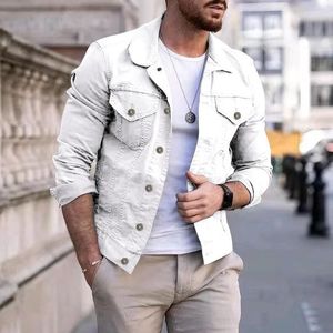 Men's Jackets 2022 Men's Denim Fashion Vintage Jean Coats Causal Streetwear Spring And Autumn Outerwear Cotton Bomber Jacket