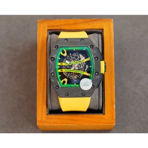 Orologi di lusso per uomo Orologio meccanico Rm59-01 Movimento completamente automatico Cinturino in gomma a specchio con zaffiro Designer del marchio svizzero S