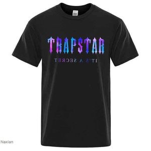 Herr t-shirts designer Trapstars Classic T-shirt tryckt korta gatua män kvinnor par lösa runda nacke tees