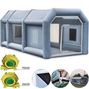 Aufblasbare Lackierkabine, Autolackierzelt, Aktivitäten, 20 x 13 x 8,5 Fuß, mit Filter und 2 Gebläsen