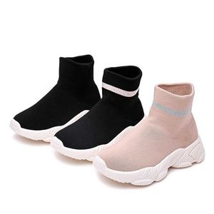 Boots 2022 New Spring Autumn Socks Shoes Boys Girls Sneakers Fashion Casual Running Kids Sport Non-slip Children Net Y2210