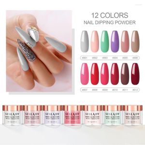 Nail Glitter Color Dipping Powder Natural Dry Without Lamp Cure Art Chrome Decoration Pigment DIY Gel French Acrylic