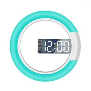 Relógios de parede 2022 Decoração Modern USB 3D LED Digital Decorativo Luxo Clock Night Decoração de Light Room Larloge Quarto