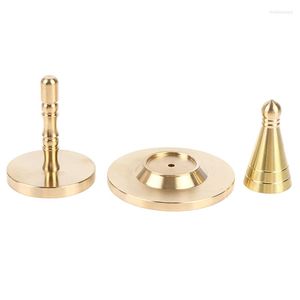 Fragrance Lamps 1Set Pure Copper Tower Incense Moulds Set Cones Making Mold