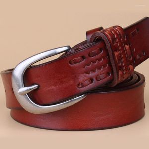 Cinture Stile Moda Cintura di design di lusso da donna Cintura di alta qualità in vera pelle pieno fiore per jeansCinture