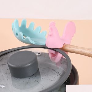 Other Kitchen Tools Kitchen Tools Cute Creative Pot Er Stewed Soup Raised Rack Overflow Preventer Sile Bracket Clip Edge Fixed Scrape Dh64J