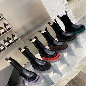 Sapatos da moda femininos com botas grossas opção multicolorida