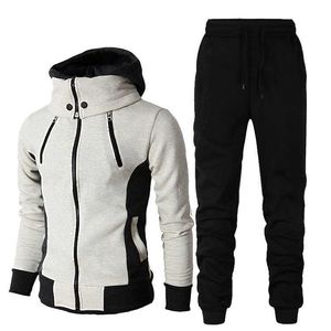 Men's Tracksuits Men Define Jaqueta de inverno de traje de pista de punição esportiva casual Sportswear Set Set Rankgers Outdoor Male Roupos Fleece Casacos Homme G221011