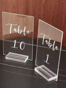 Decorazione per feste 12 X 18 CM Matrimonio Segno fai da te Nome Data Cornice per specchio in acrilico Numeri da tavolo Supporti trasparenti Supporto per sedile per calligrafia