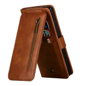 Handyhüllen P30Lite P30 Pro P40 Pro Plus Flip Case Reißverschluss Multifunktions-Lederschlitz für Huawei P40 Lite E Hülle Wallet Cover Huawei P 40 30 W221012